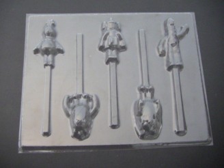 418sp Gabba Doo Chocolate or Hard Candy Lollipop Mold